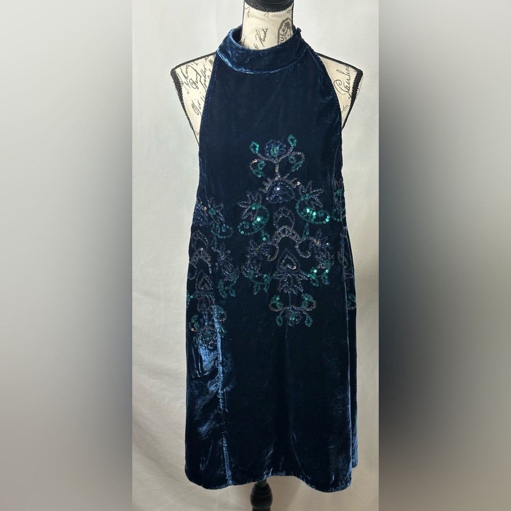 Free People Navy Mini Dress - Picture 11 of 13